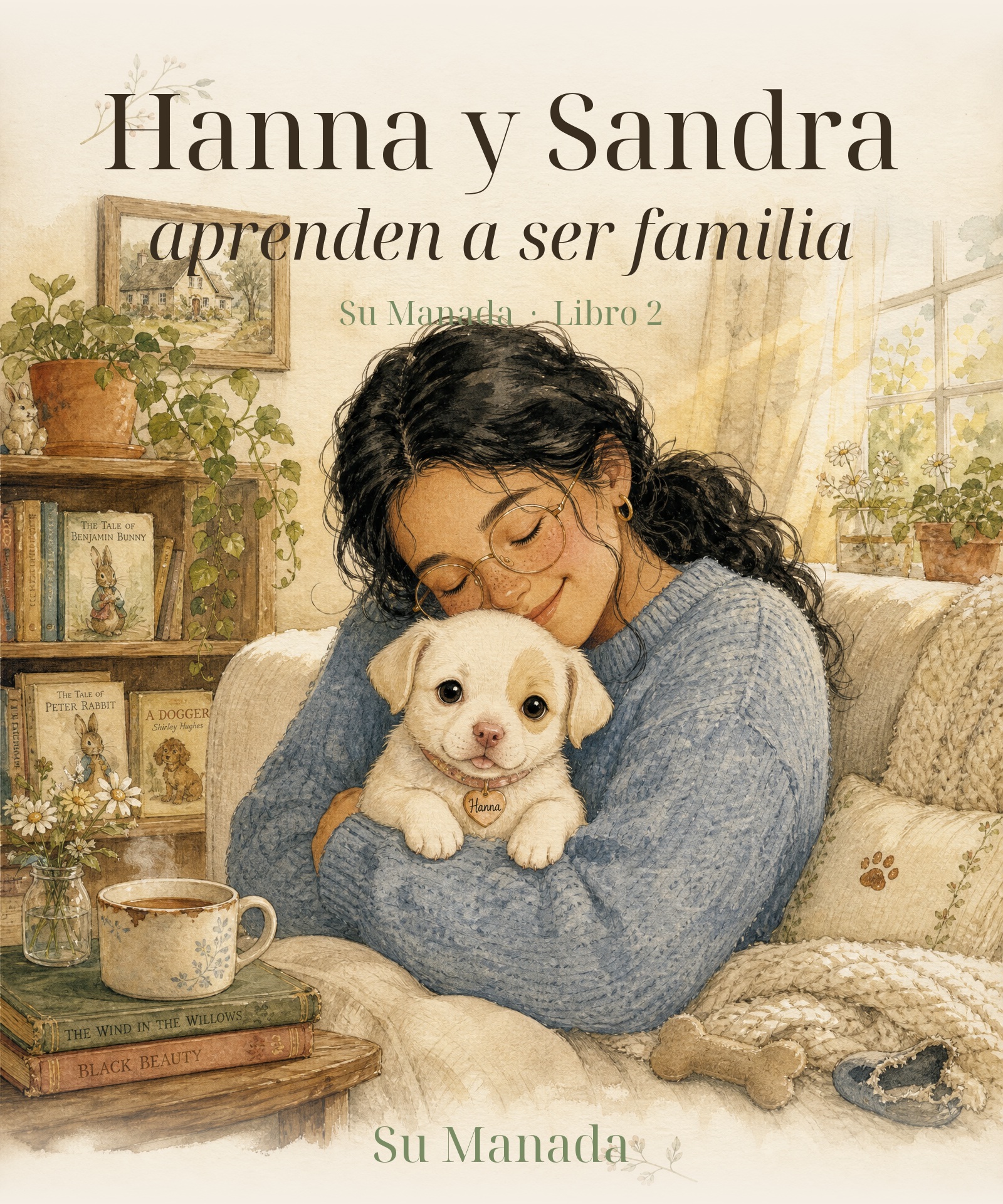 Portada del cuento Hanna y Sandra aprenden a ser familia